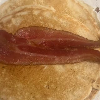 Short Stack with Two Eggs + Two Bacon
