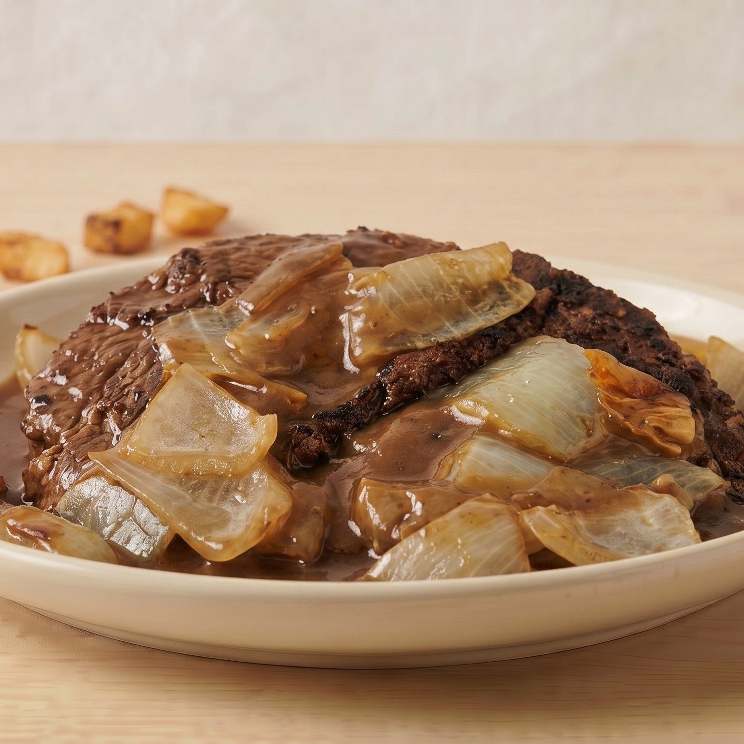 Hamburger Steak.