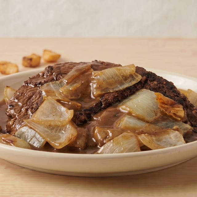 Hamburger Steak.
