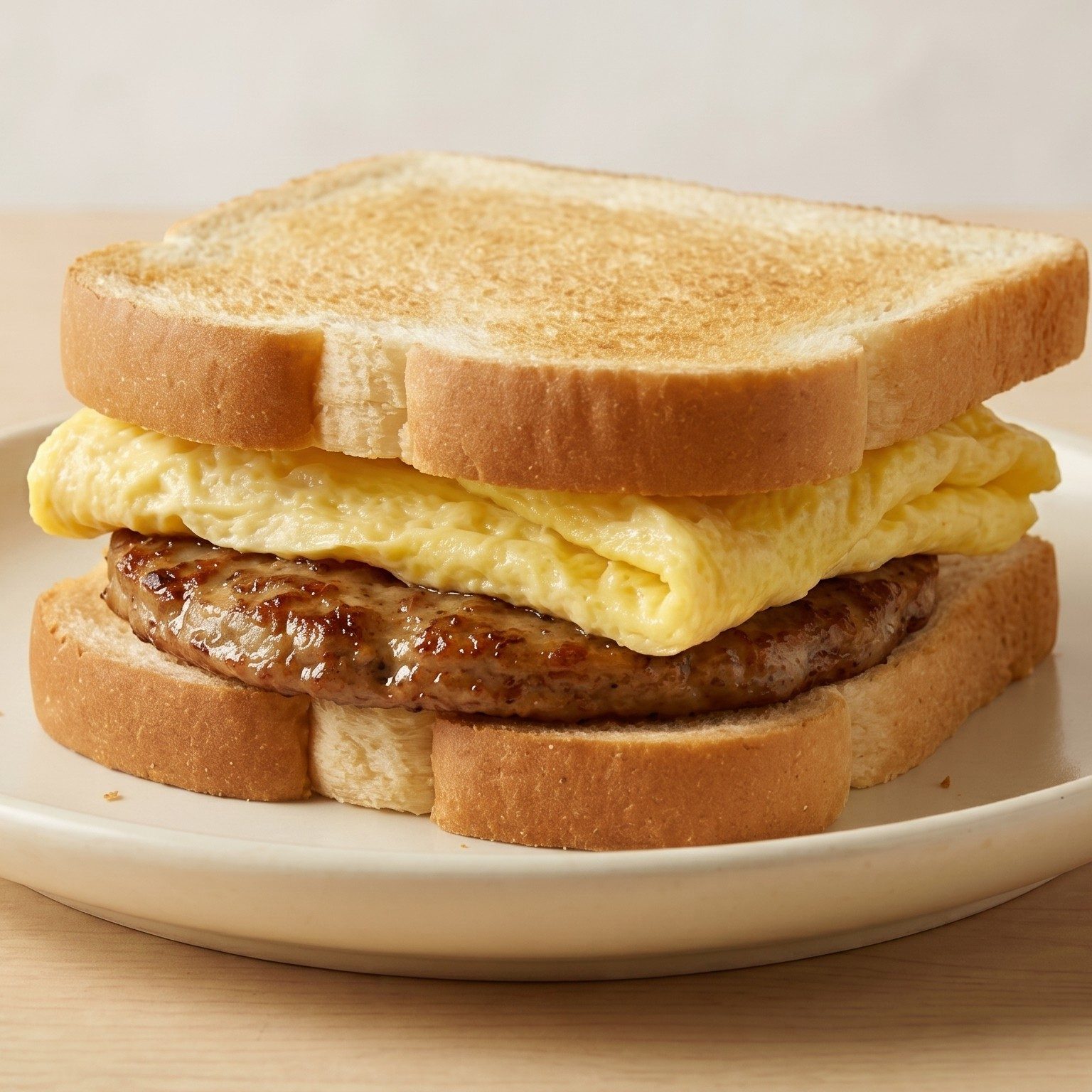 Sausage & Egg Sandwich.