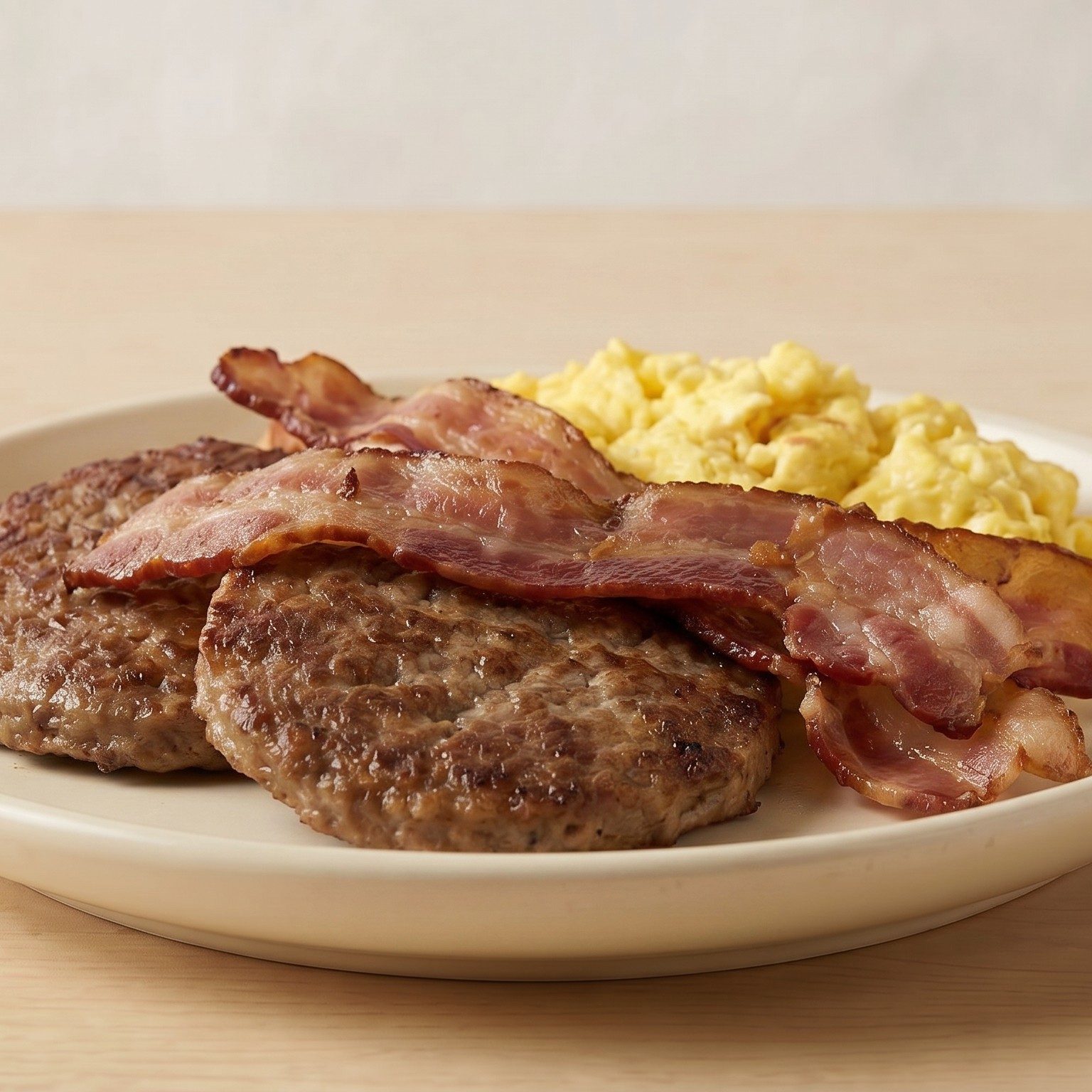 Protein Special Bacon Sausage Eggs.