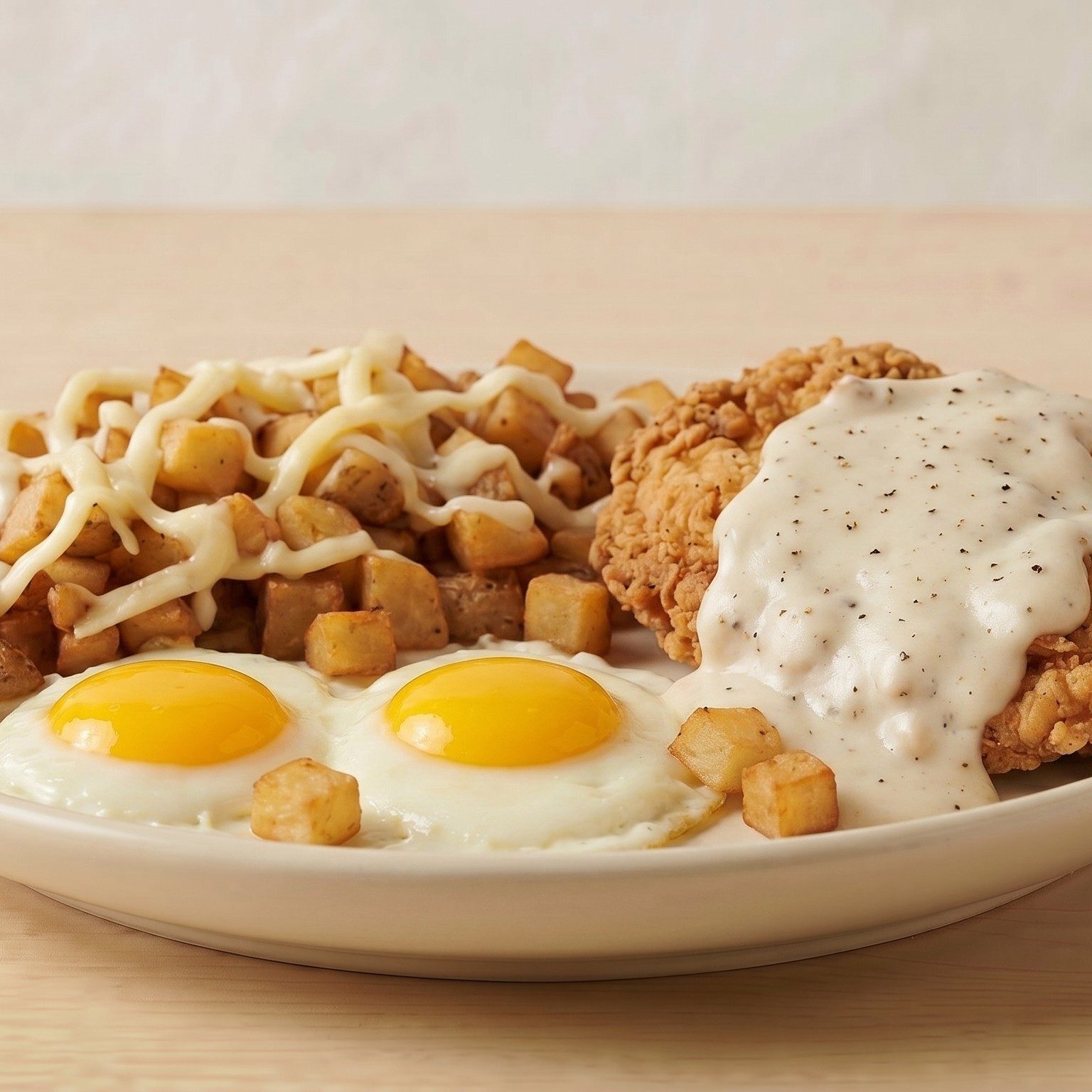 Chicken Fried Chicken & Eggs.